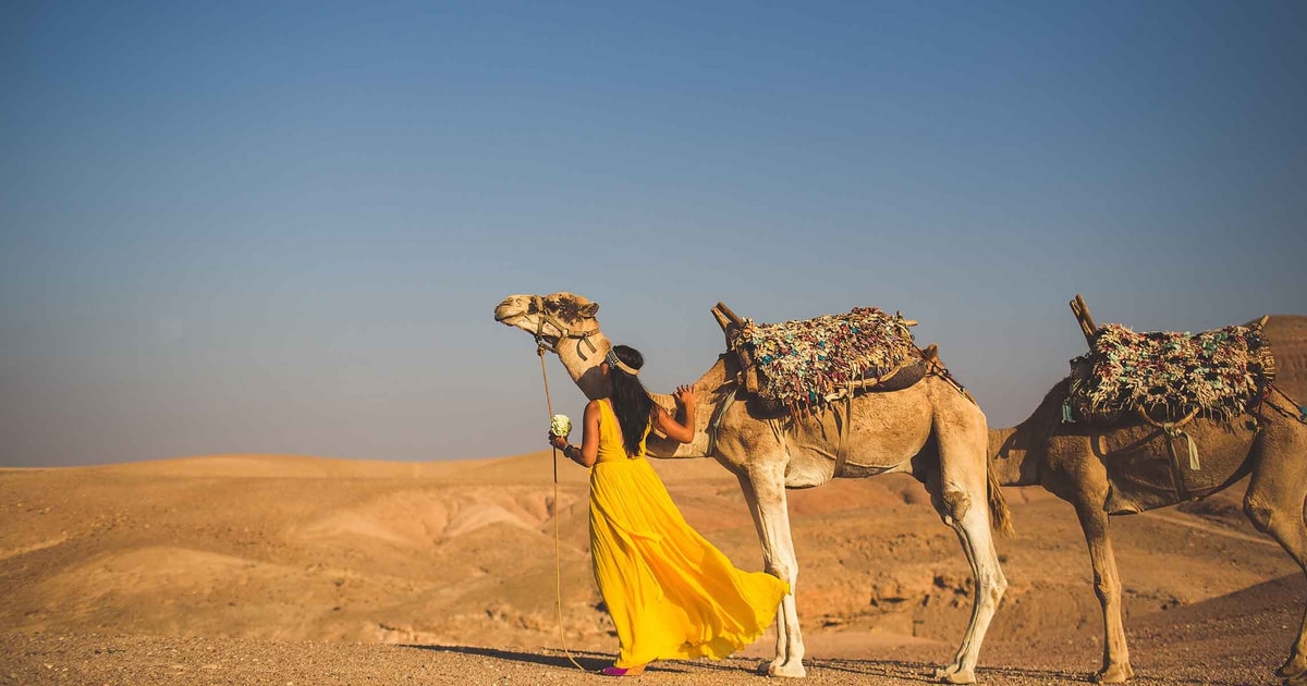 Agafay desert landscape